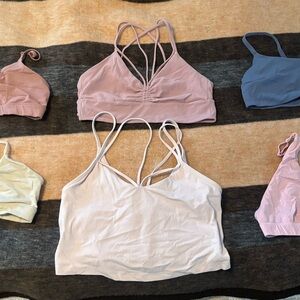 Bundle of 6 Lululemon and Alo yoga bras. Good condition size L/12